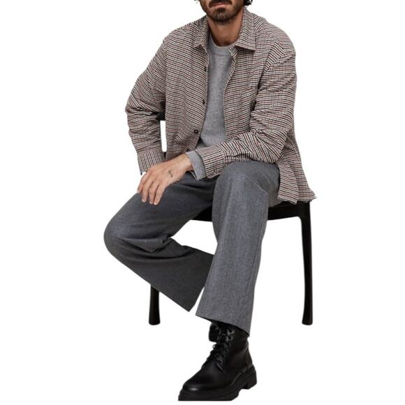 Banana Republic Relaxed Fit Flannel Overshirt Organic Cotton XL Tall Campcore - Picture 3 of 16